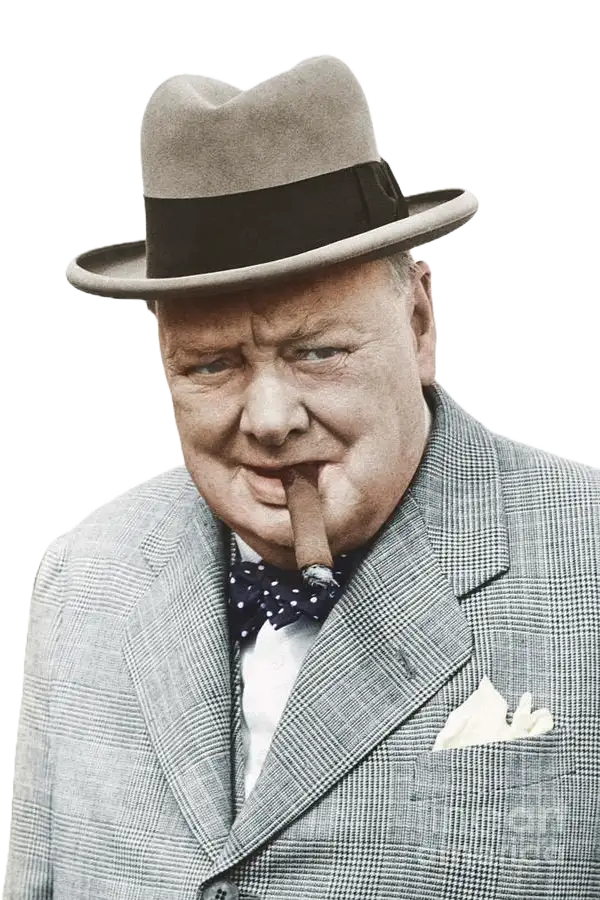 Portrait of Winston Churchill