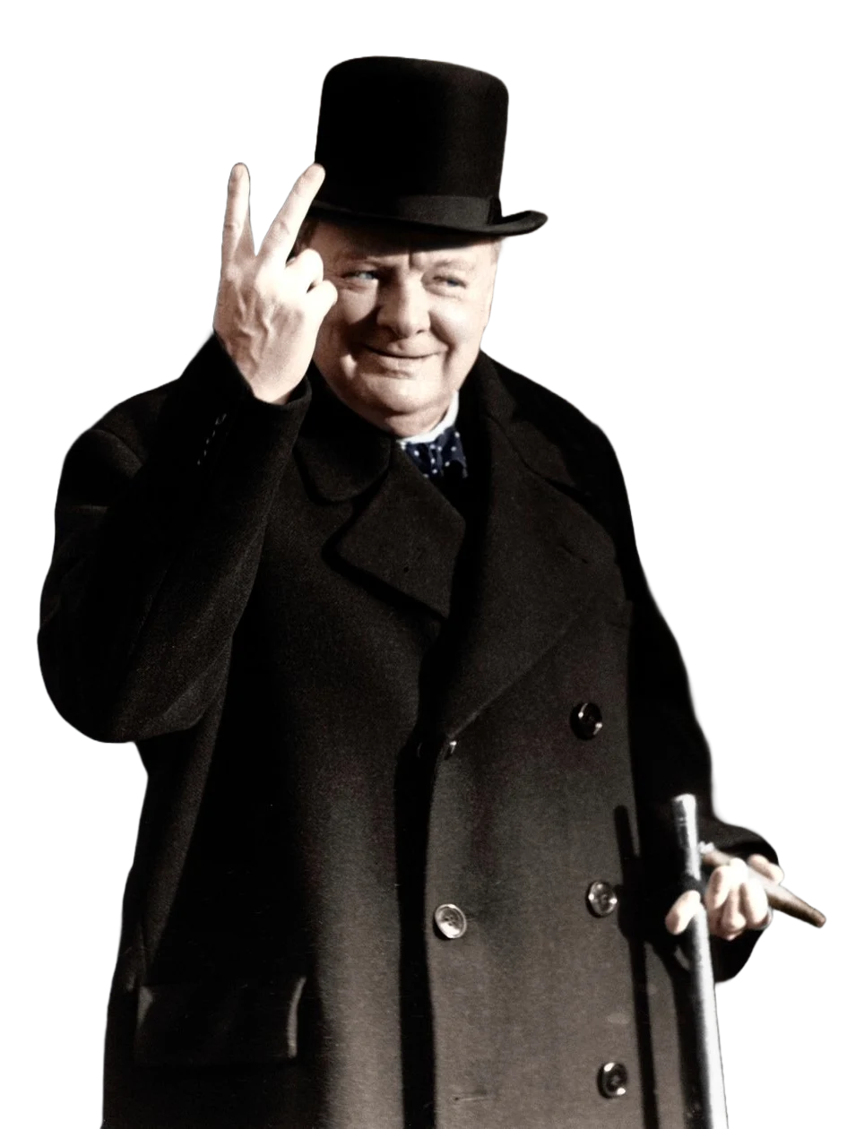 Portrait of Winston Churchill